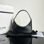 CELINE MINI SOFT 19 CALFSKIN HANDBAG BLACK