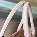BOTTEGA VENETA SMALL CABAT 32 IN PALE PINK LAMBSKIN