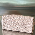 BOTTEGA VENETA SMALL CABAT 32 IN PALE PINK LAMBSKIN