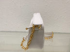 DIOR CARO BOX BAG 19 IN WHITE QUILTED MACROCANNAGE CALFSKIN