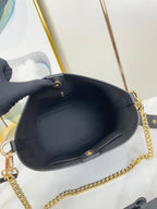 LOUIS VUITTON LOCK AND WALK 20 IN BLACK GRAINED CALFSKIN GOLD HARDWARE