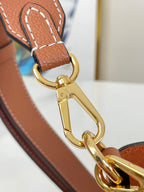 LOUIS VUITTON LOCK AND WALK 20 IN COGNAC GRAINED CALFSKIN GOLD HARDWARE