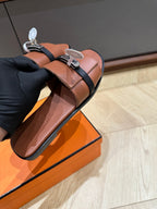 HERMES GABRIEL SANDAL CINNAMON CALFSKIN
