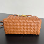 BOTTEGA VENETA MEDIUM ANDIAMO 25 IN BURNT ORANGE LAMBSKIN