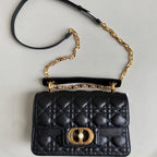 DIOR MINI JOLIE 22 BAG BLACK CALFSKIN