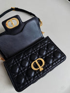 DIOR MINI JOLIE 22 BAG BLACK CALFSKIN