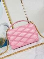 LOUIS VUITTON GO-14 MM 23 IN FRAMBOISE QUILTED LAMBSKIN GOLD HARDWARE
