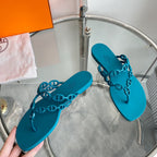 HERMES ISLAND SANDAL CERULEAN PVC WATERPROOF