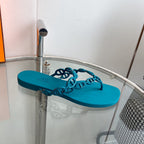 HERMES ISLAND SANDAL CERULEAN PVC WATERPROOF