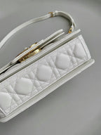 DIOR MINI JOLIE 22 BAG WHITE CALFSKIN