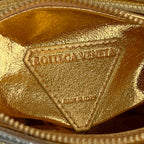 BOTTEGA VENETA MINI JODIE 28 BAG IN GOLD MIX SILVER LAMBSKIN