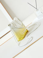 CHANEL MINI 20 HOBO BAG IN WHITE MIX LIGHT YELLOW CALFSKIN