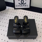 CHANEL MULES black 1 LAMBSKIN