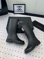 CHANEL rainboot  black coler