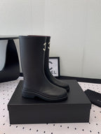 CHANEL rainboot  black coler