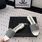 CHANEL MULES black 1 LAMBSKIN