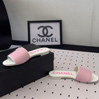 CHANEL MULES pink LAMBSKIN