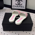 CHANEL MULES pink LAMBSKIN