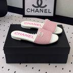 CHANEL MULES pink LAMBSKIN