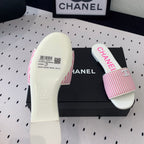 CHANEL MULES pink LAMBSKIN
