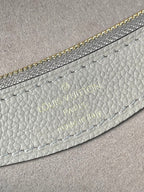 LOUIS VUITTON DIANE 23 IN TOURTERELLE WHITE MONOGRAM EMPREINTE LEATHER