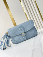 LOUIS VUITTON DIANE 23 IN BEAU BLUE MONOGRAM EMPREINTE LEATHER