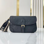 LOUIS VUITTON DIANE 23 IN BLACK MONOGRAM EMPREINTE LEATHER