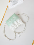 CHANEL MINI 20 HOBO BAG IN WHITE MIX LIGHT GREEN CALFSKIN