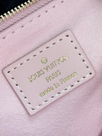 LOUIS VUITTON ONTHEGO PM 25 IN OPALE PINK MONOGRAM EMPREINTE LEATHER