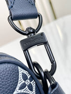 LOUIS VUITTON TRIO MESSENGER 25 IN PRUSSIAN BLUE MONOGRAM SHADOW CALFSKIN