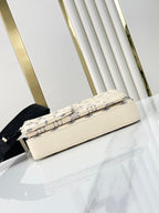 LOUIS VUITTON TRIO MESSENGER 25 IN CREAM BLUE MONOGRAM SHADOW CALFSKIN