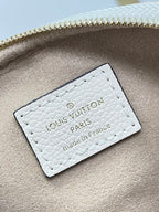 LOUIS VUITTON MINI BUMBAG 17 IN CREAM MONOGRAM EMPREINTE LEATHER GOLD HARDWARE