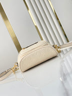 LOUIS VUITTON MINI BUMBAG 17 IN CREAM MONOGRAM EMPREINTE LEATHER GOLD HARDWARE