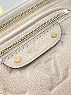 LOUIS VUITTON MINI BUMBAG 17 IN CREAM MONOGRAM EMPREINTE LEATHER GOLD HARDWARE