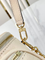 LOUIS VUITTON MINI BUMBAG 17 IN CREAM MONOGRAM EMPREINTE LEATHER GOLD HARDWARE