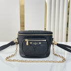 LOUIS VUITTON MINI BUMBAG 17 IN BLACK MONOGRAM EMPREINTE LEATHER GOLD HARDWARE