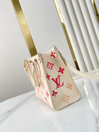 LOUIS VUITTON ONTHEGO BB 18 IN SUNRISE AQUARELLE MONOGRAM EMPREINTE LEATHER
