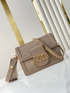 LOUIS VUITTON DAUPHINE MINI 20 IN MEDIUM BROWN EPI GRAINED CALFSKIN GOLD HARDWARE