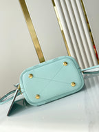 LOUIS VUITTON BLOSSOM PM 20 IN SKY BLUE MONOGRAM PERFORATED CALFSKIN