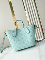 LOUIS VUITTON BLOSSOM PM 20 IN SKY BLUE MONOGRAM PERFORATED CALFSKIN