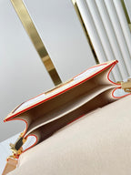 LOUIS VUITTON DAUPHINE MINI 20 IN WHITE MONOGRAM JACQUARD FABRIC GOLD HARDWARE