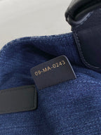 DIOR MEDIUM TOUJOURS 28 BLUE DENIM OBLIQUE JACQUARD