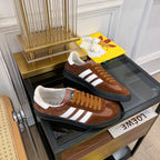 GUCCI & ADIDAS GAZELLE SNEAKER BROWN VELVET