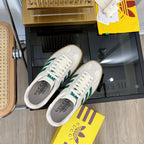 GUCCI & ADIDAS GAZELLE SNEAKER LIGHT GRAY VELVET