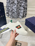 GUCCI ACE 30 SUPREME TRAINER WHITE CALFSKIN