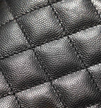 CHANEL 25S FLAP BAG 24 CM IN BLACK LAMBSKIN WITH GOLD HARDWARE