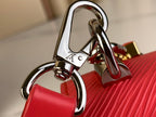 LOUIS VUITTON TWIST PM 19 IN RED EPI LEATHER GOLD AND SILVER HARDWARE