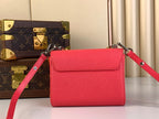 LOUIS VUITTON TWIST PM 19 IN RED EPI LEATHER GOLD AND SILVER HARDWARE