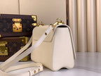 LOUIS VUITTON TWIST MM 23 IN QUARTZ WHITE EPI LEATHER GOLD HARDWARE
