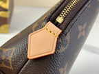 LOUIS VUITTON COSMETIC POUCH 22 IN BROWN MONOGRAM CANVAS